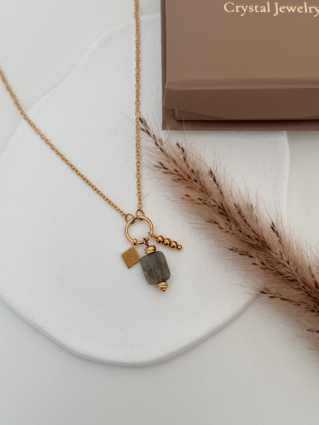 Colar Amuleto Visão ( labradorite )