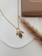 Colar Amuleto Visão ( labradorite )