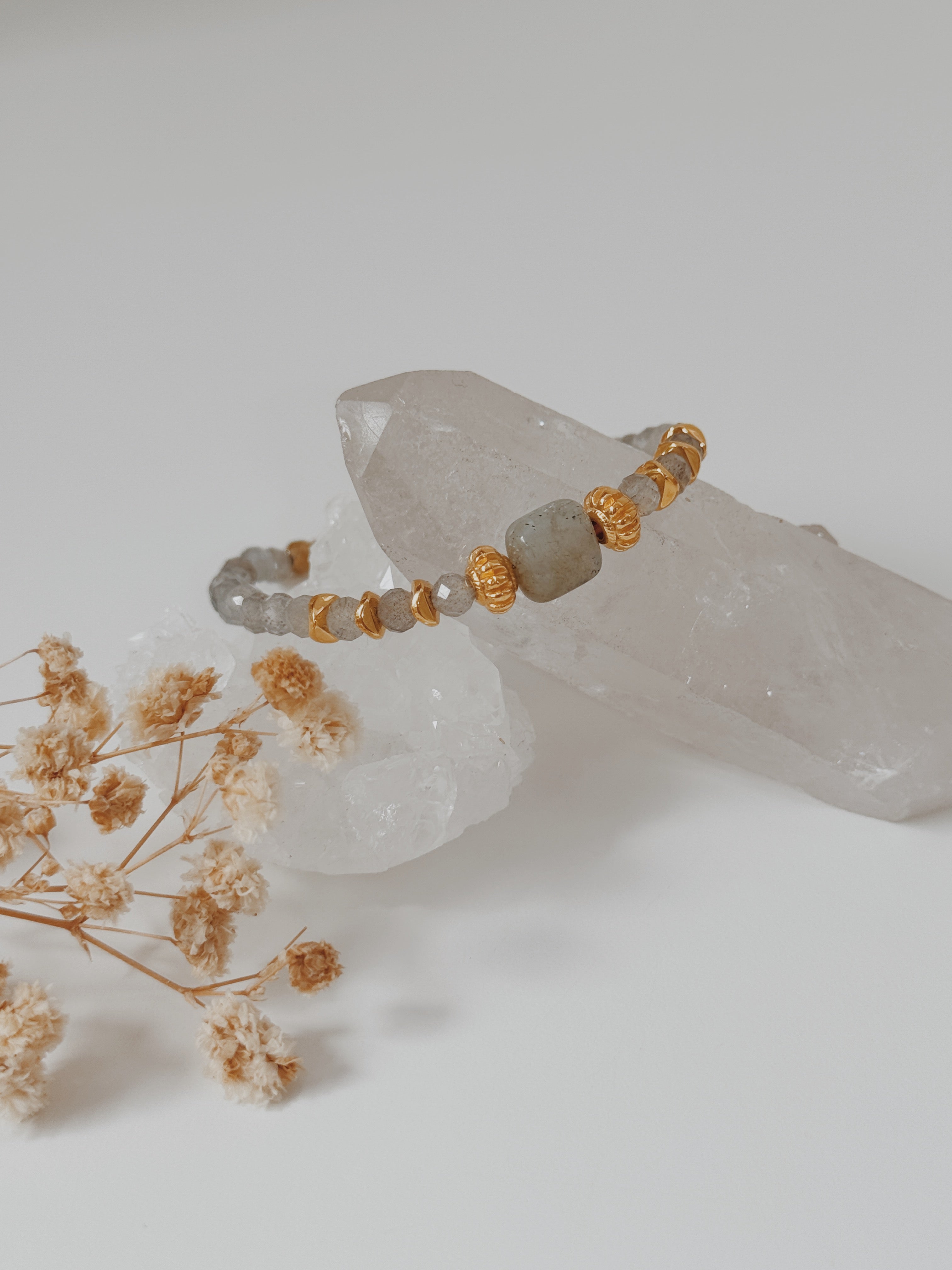 Pulseira chips Labradorite