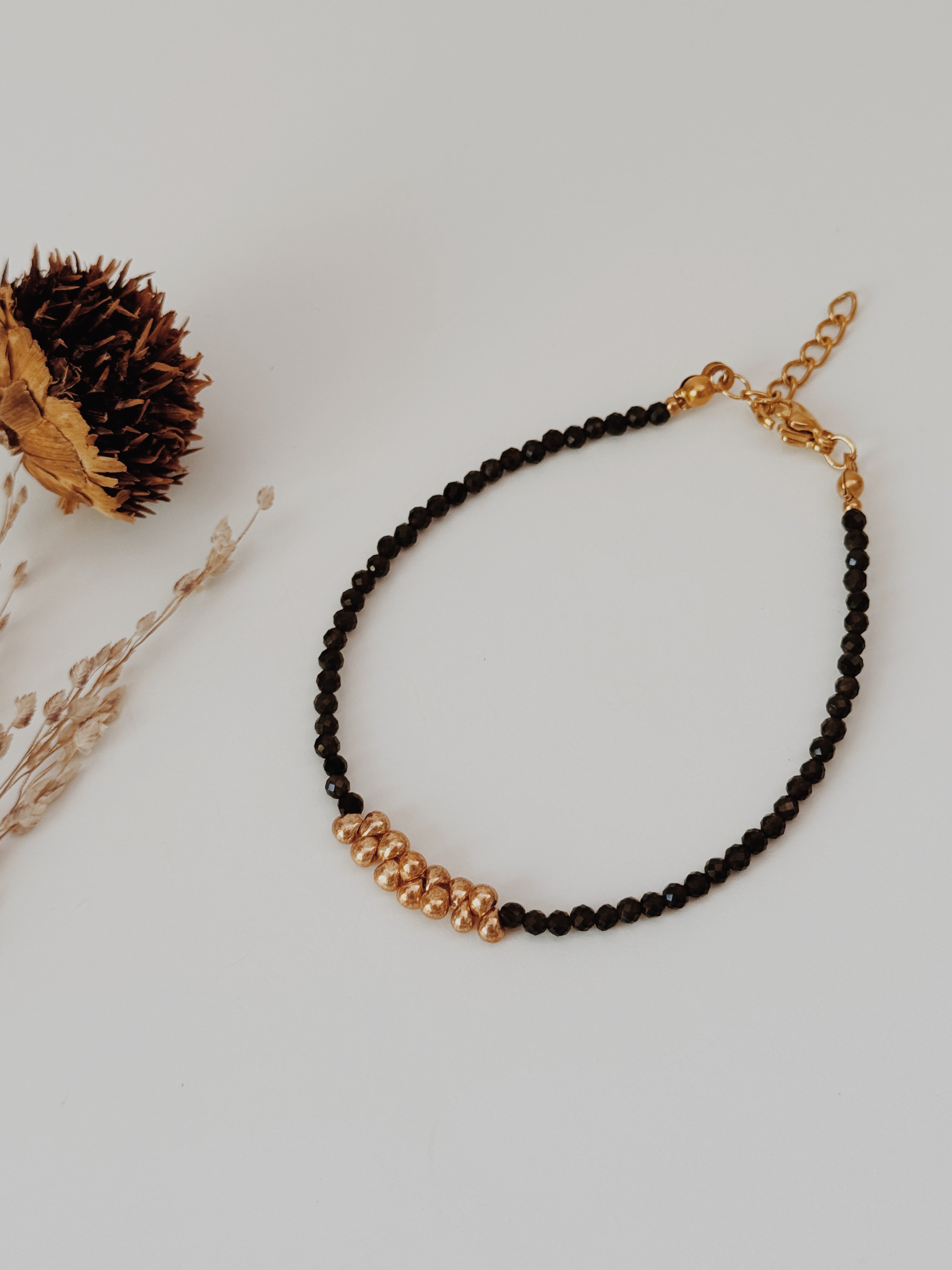 Pulseira Mystara Obsidiana Negra