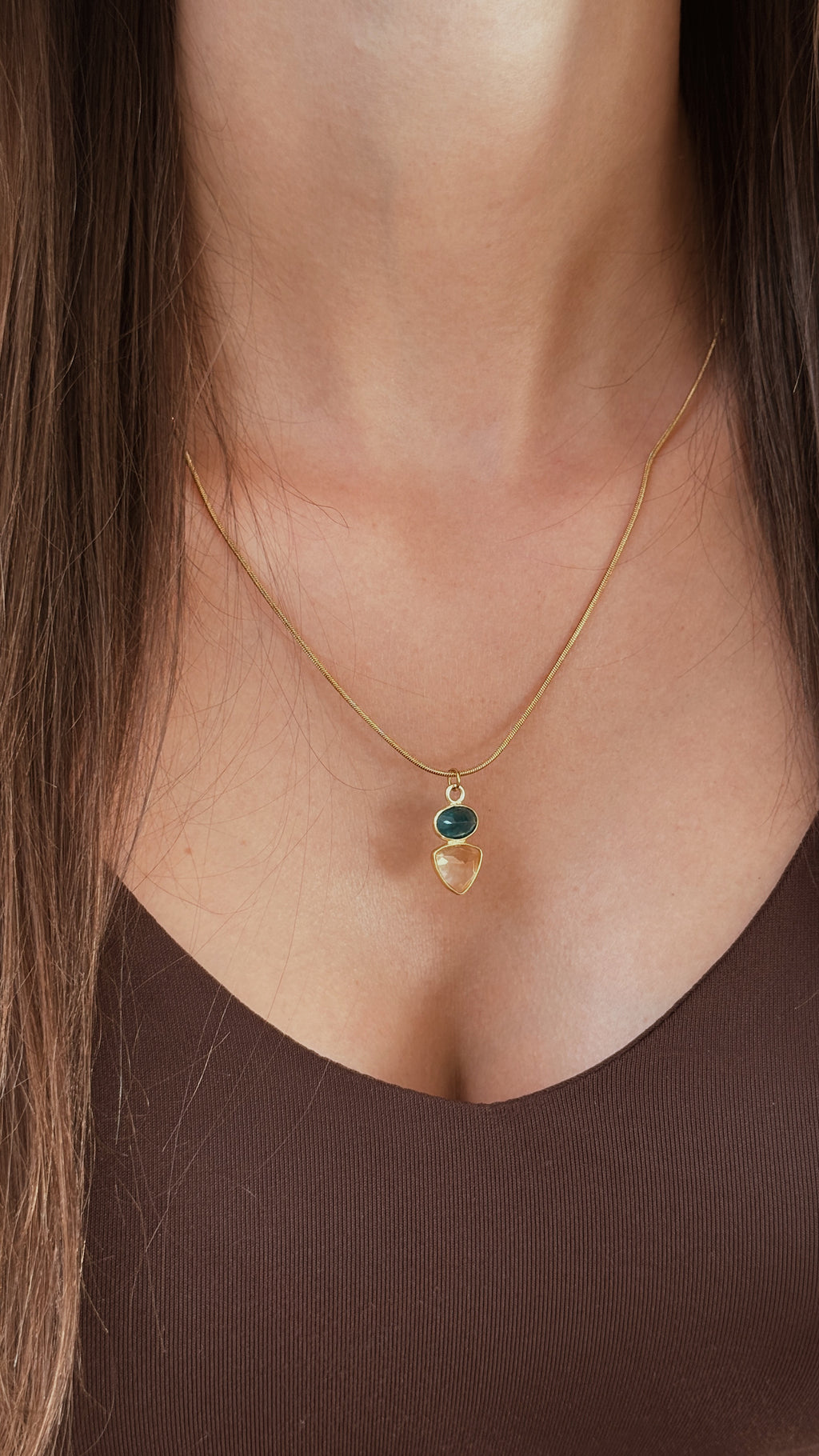 Colar Capri | Apatite e Citrino