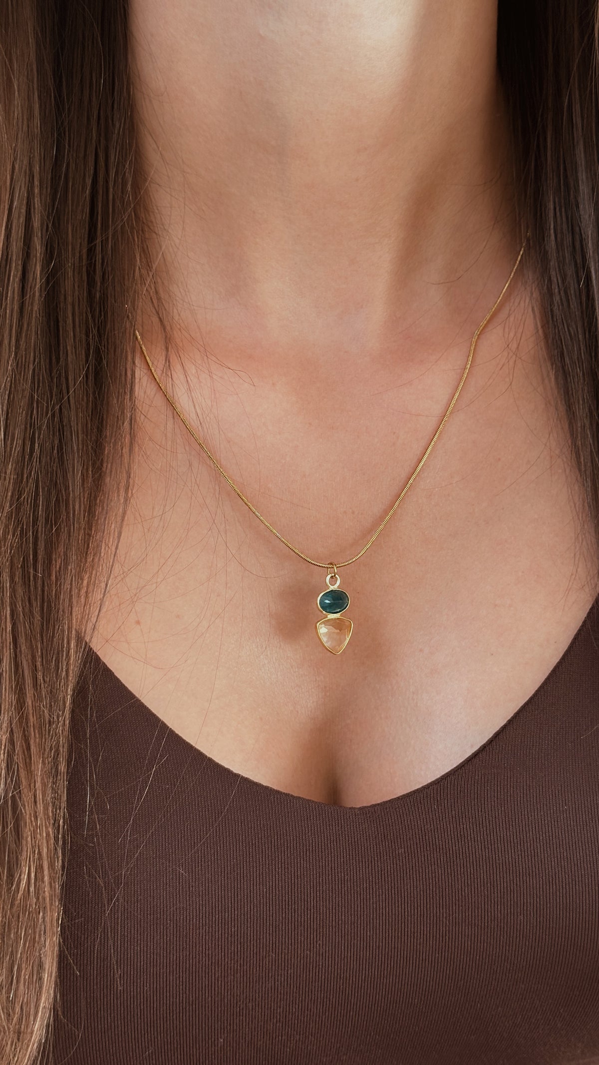 Colar Capri | Apatite e Citrino