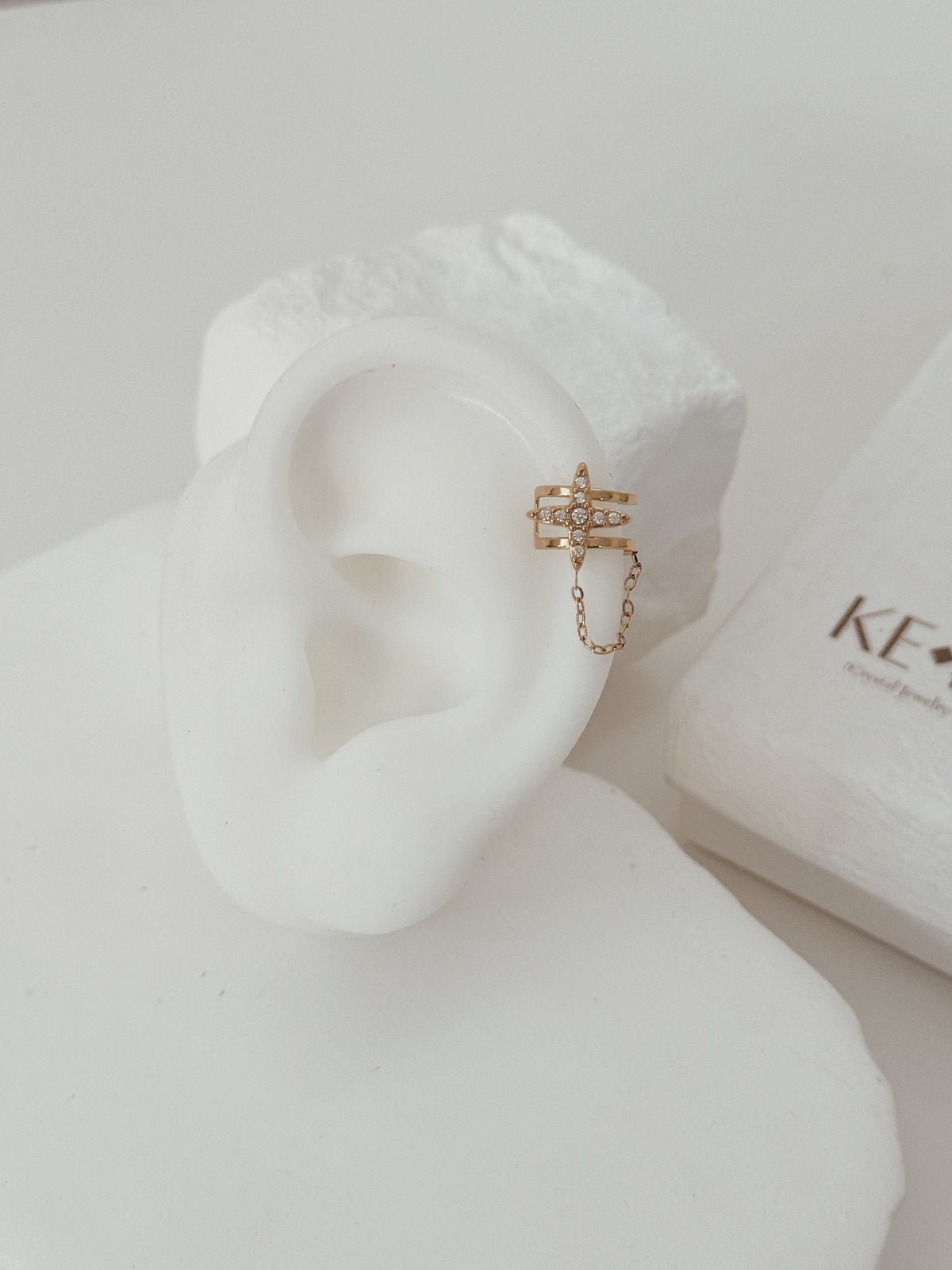 Earcuff corrente | estrela