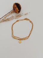Pulseira dupla Citrino