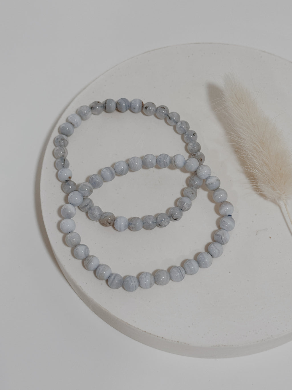 Pulseira Ágata Azul rendada
