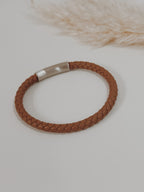 Pulseira Homem couro castanho