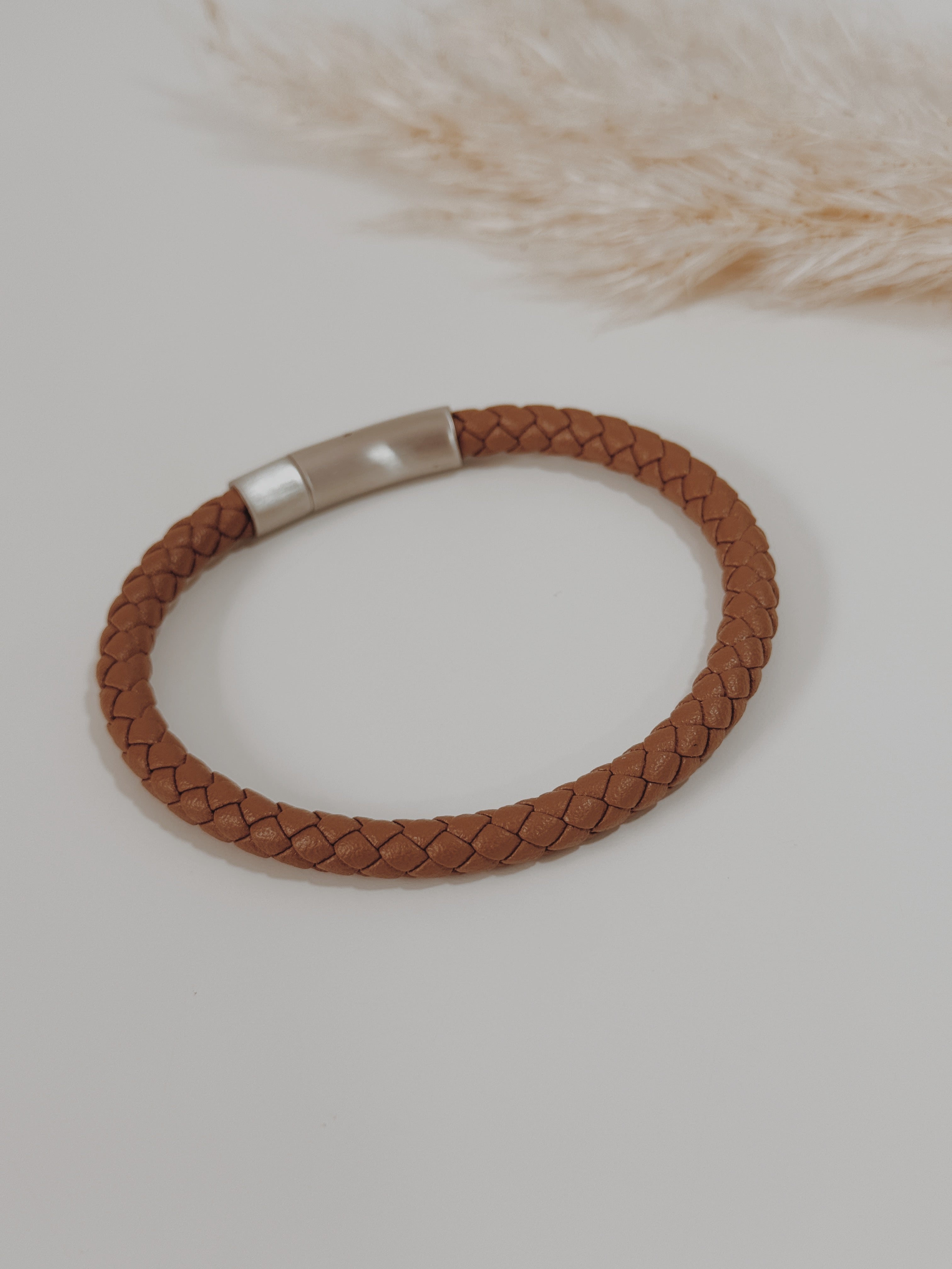 Pulseira Homem couro castanho