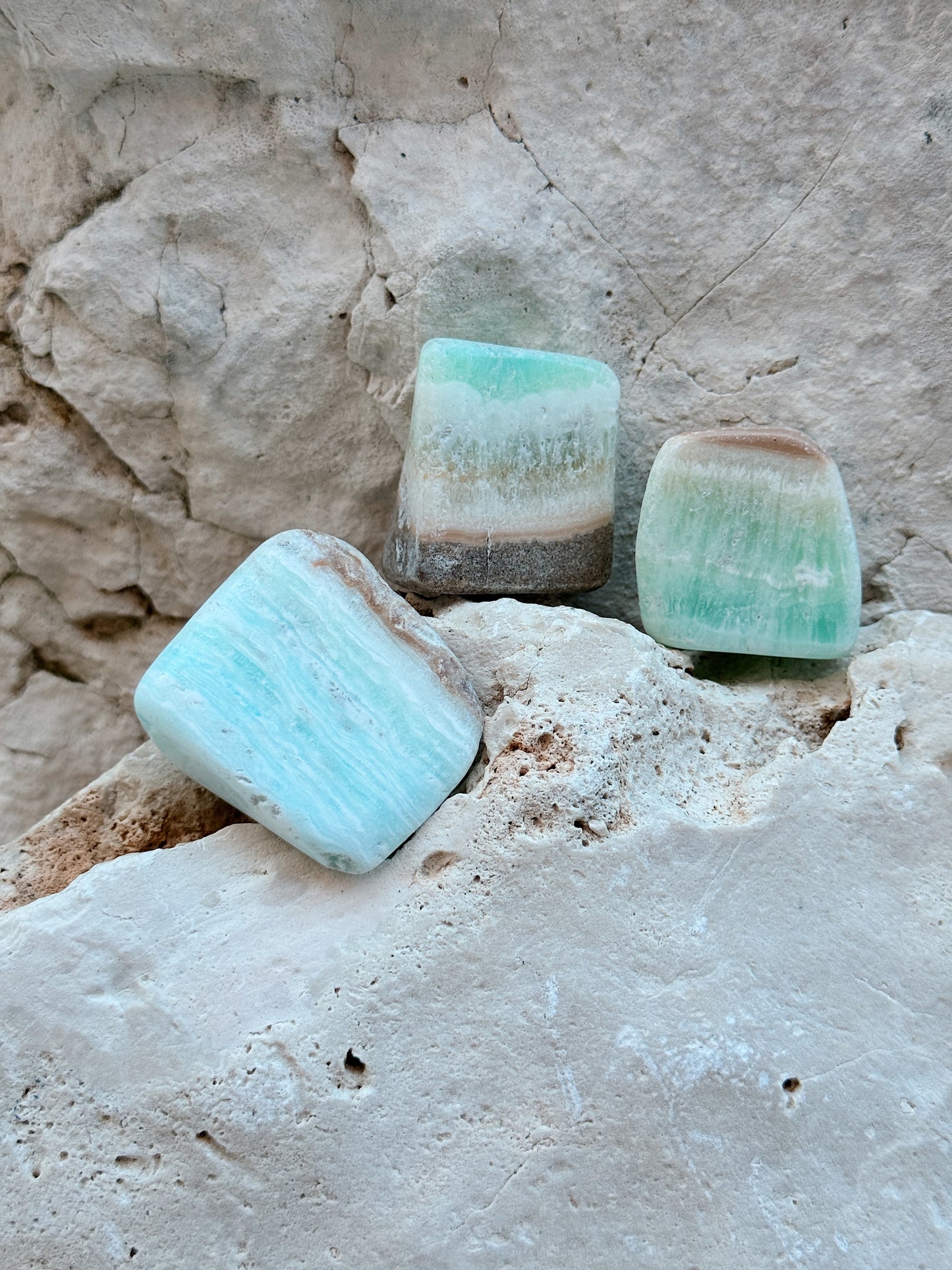 Aragonite Azul rolada