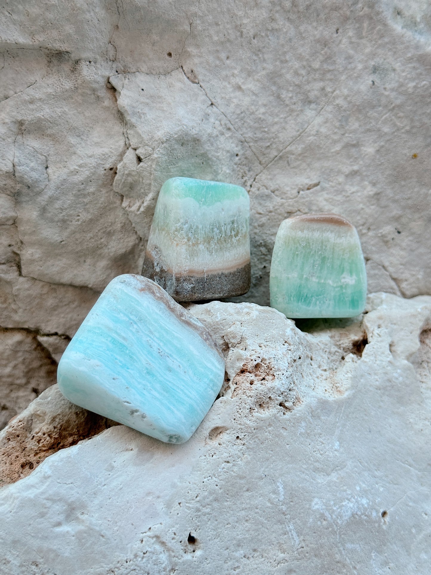 Aragonite Azul rolada