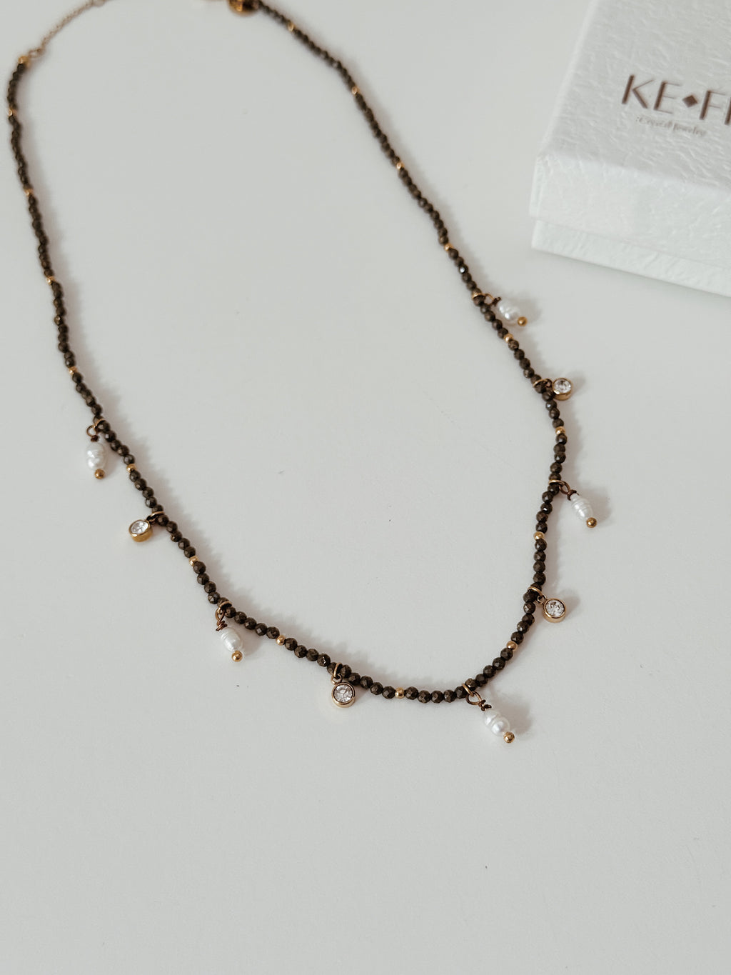 Colar de Pirite | pearl