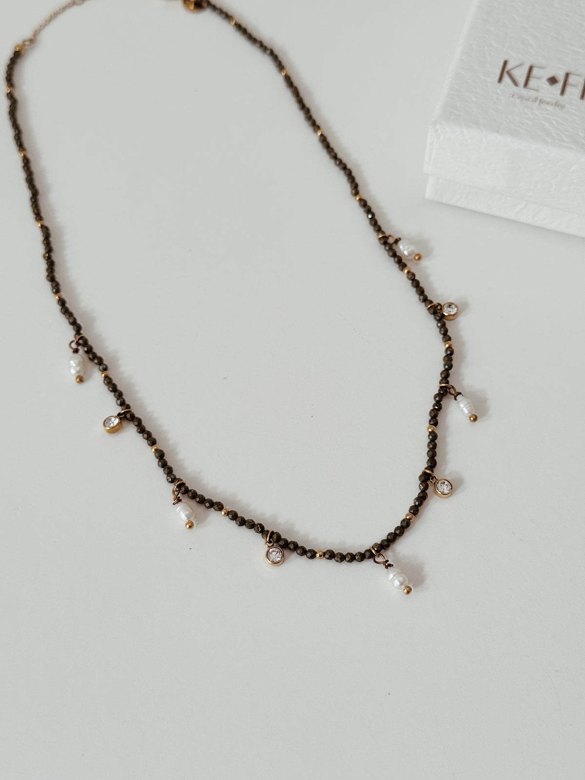 Colar de Pirite | pearl
