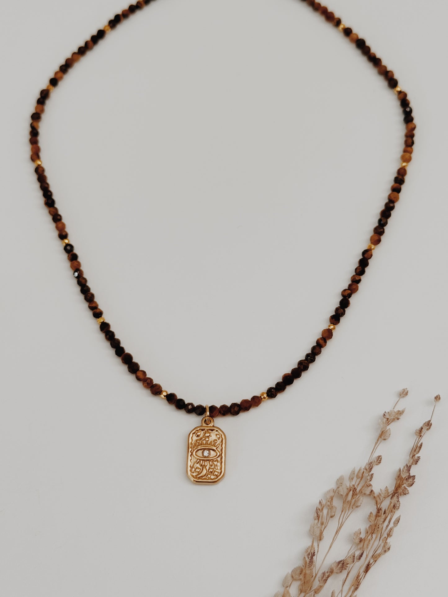 Gargantilha Lyra ( cristais facetados )