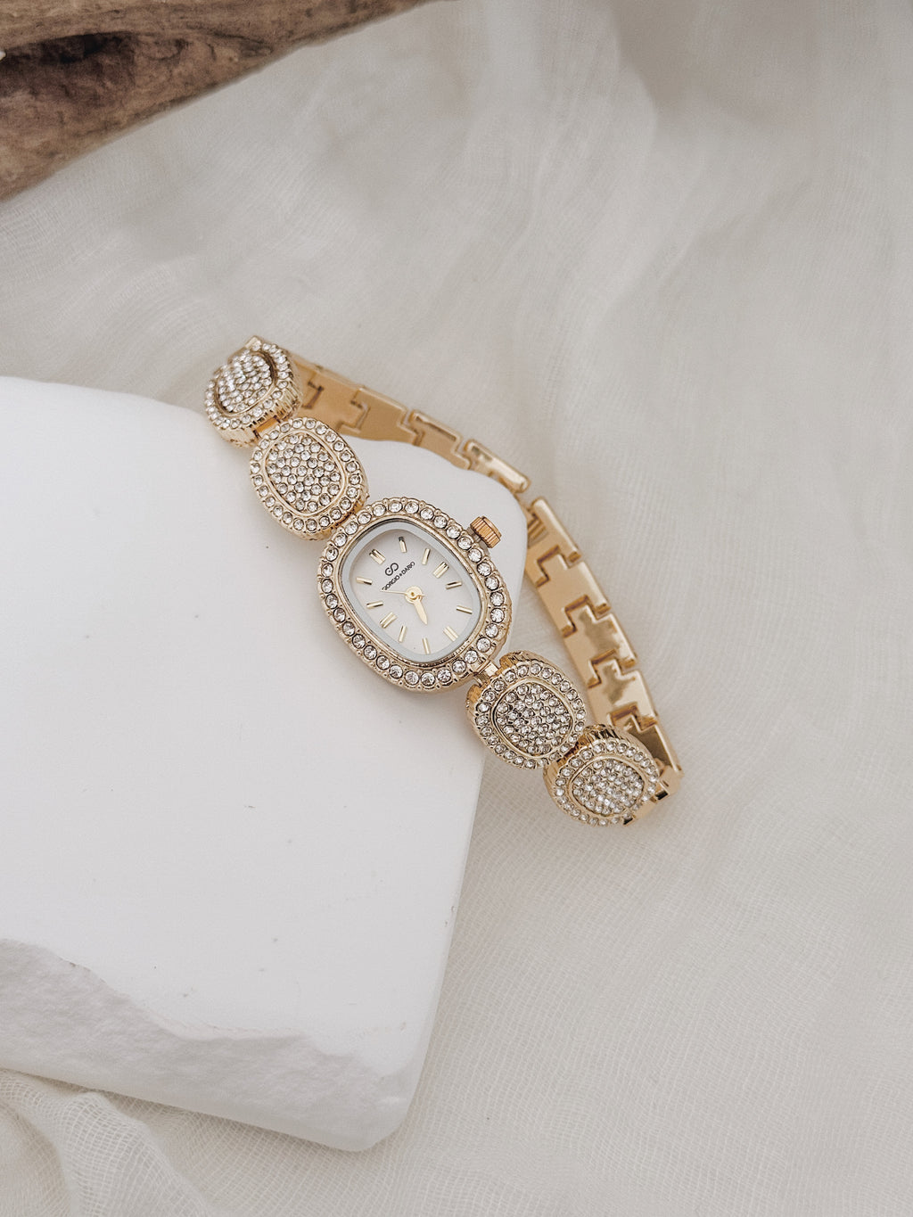 Relógio Giorgio Imperial Gold | mostrador branco