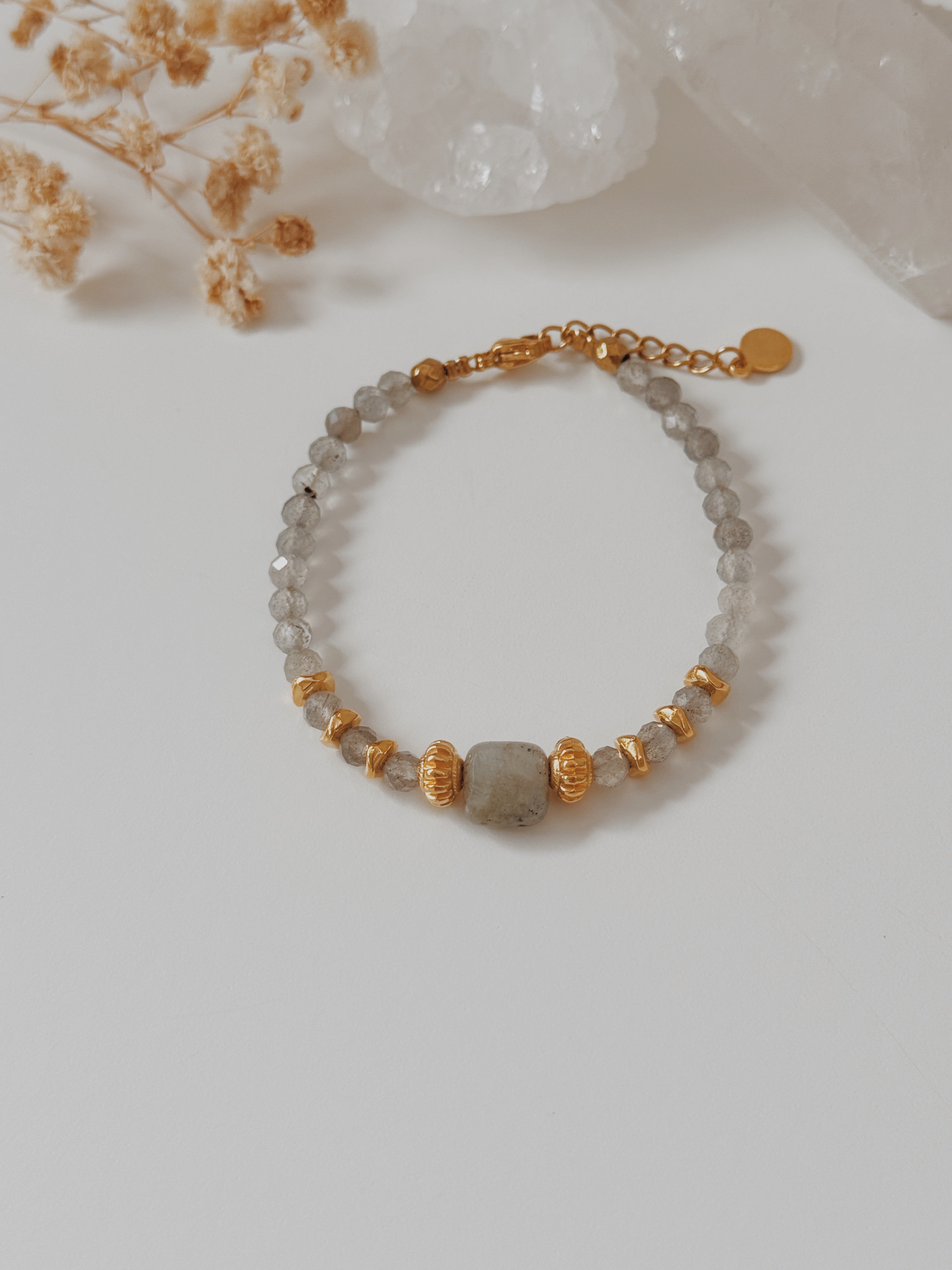 Pulseira chips Labradorite