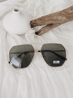 Óculos de sol Homem estilo aviador | dourado