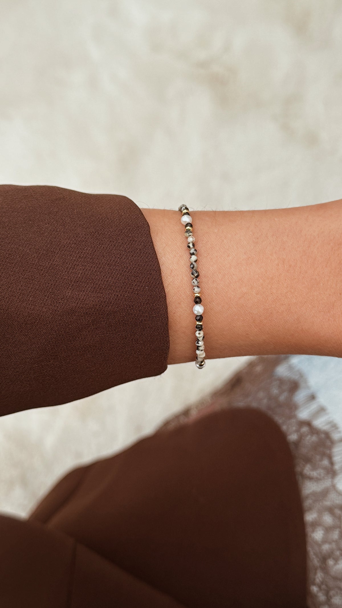 Pulseira Pebble | Jaspe dálmata