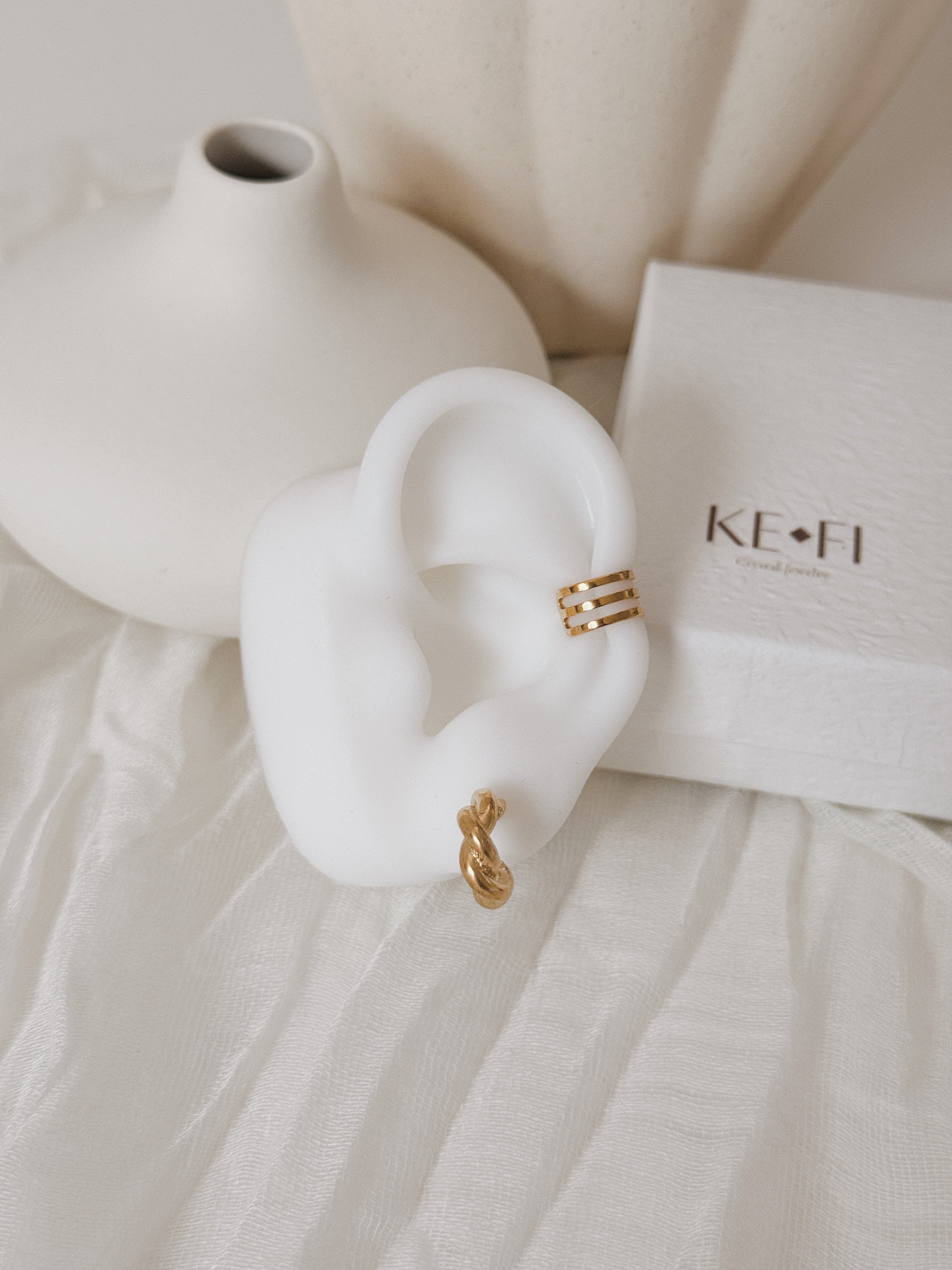 Earcuff Nala triplo | Espaçamento