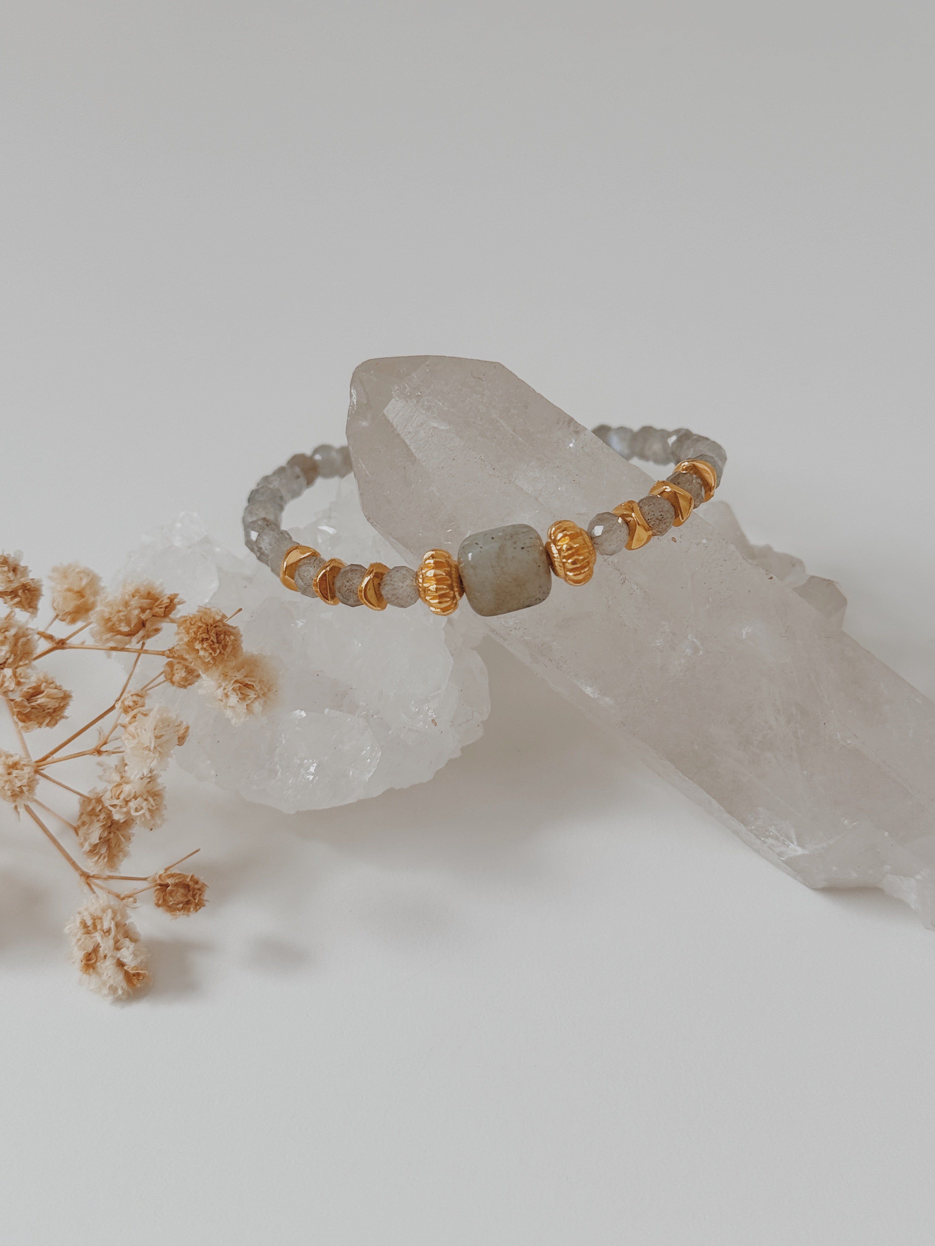 Pulseira chips Labradorite