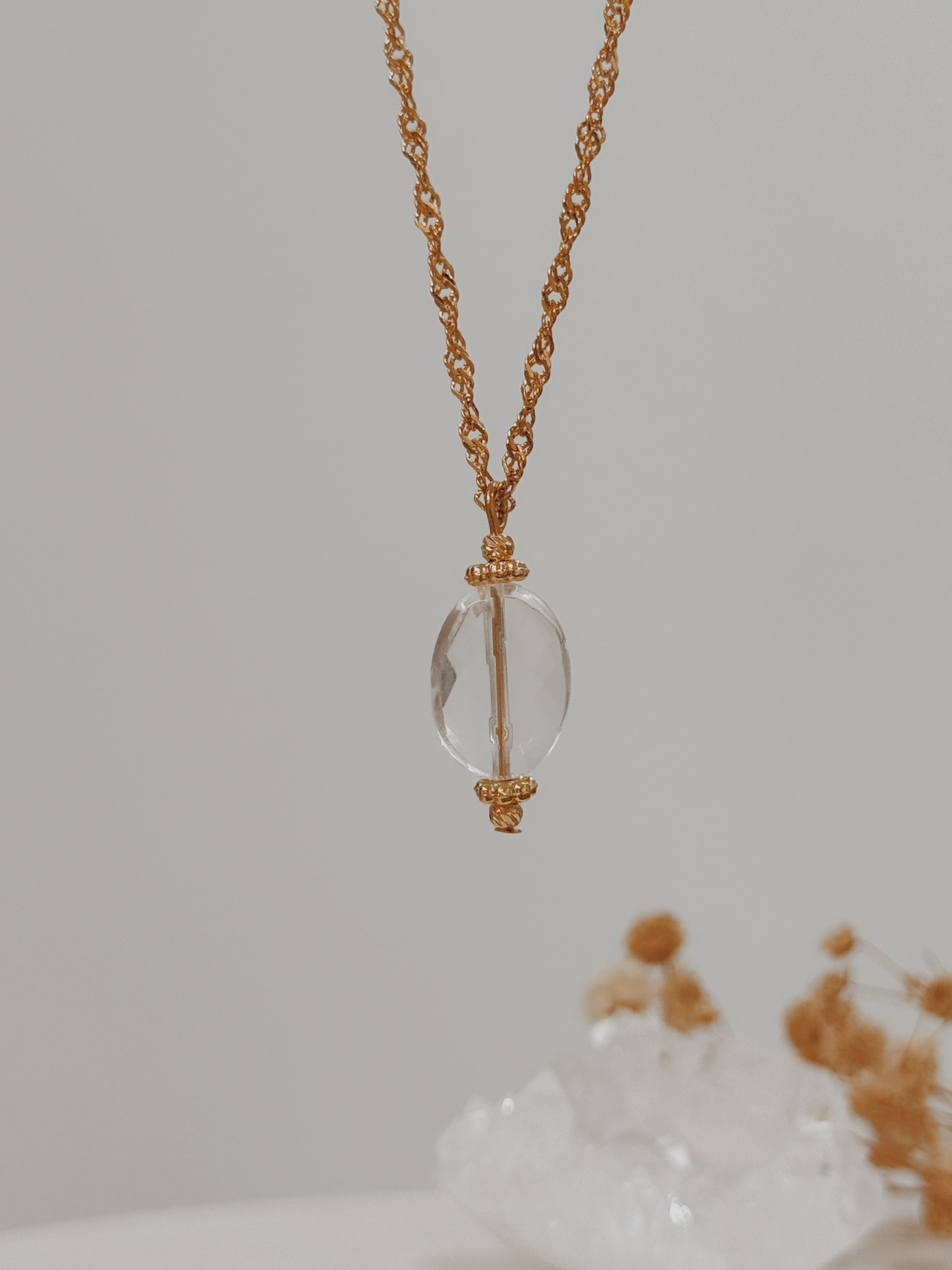 Colar Abby Quartzo Cristal