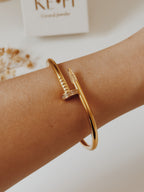 Pulseira prego zirconias