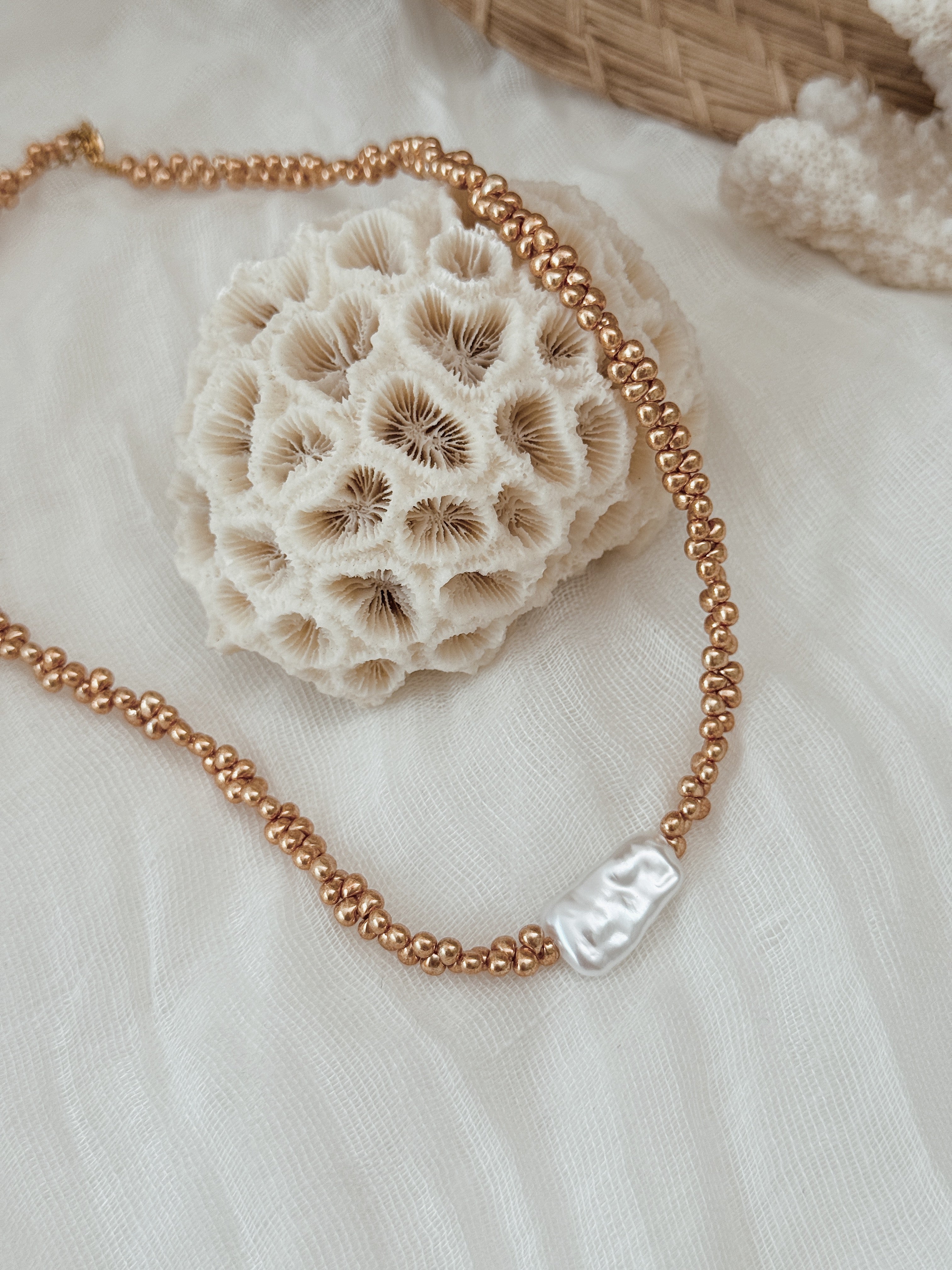 Gargantilha Gold Pearl