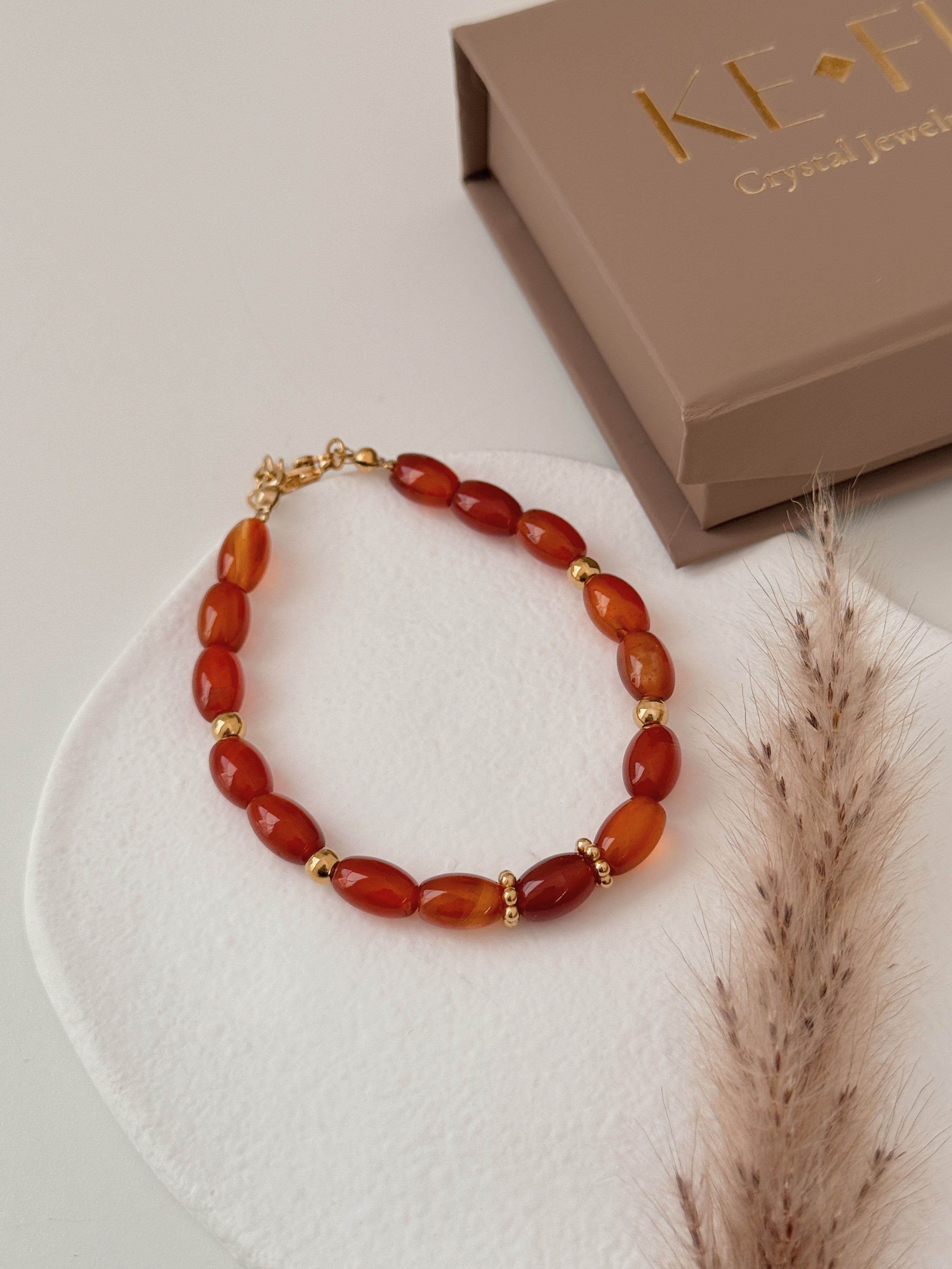 Pulseira Fogo Criador ( cornalina )