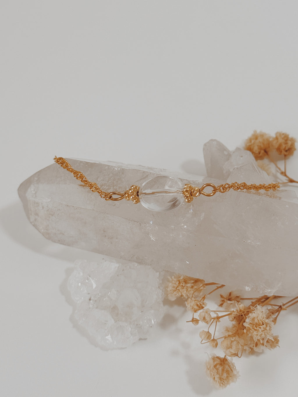 Pulseira Abby Quartzo Cristal