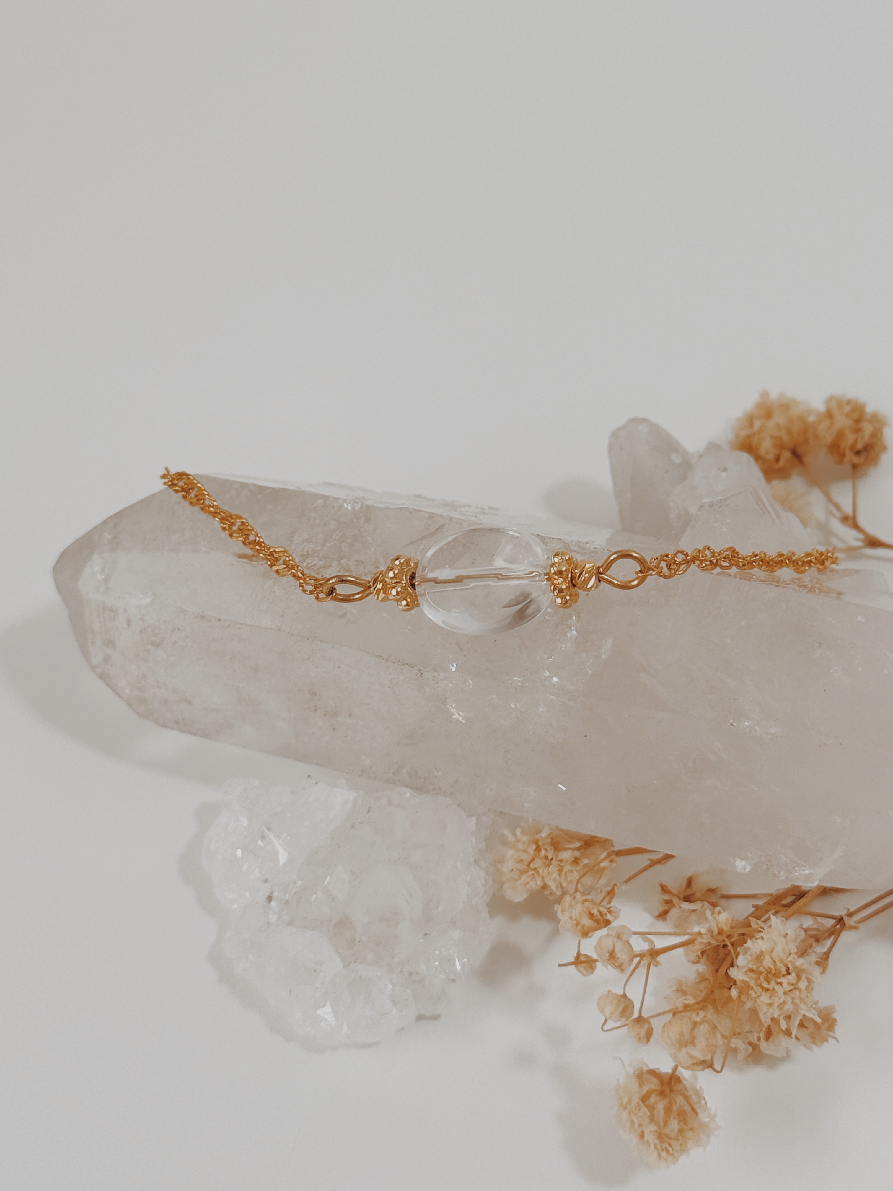 Pulseira Abby Quartzo Cristal