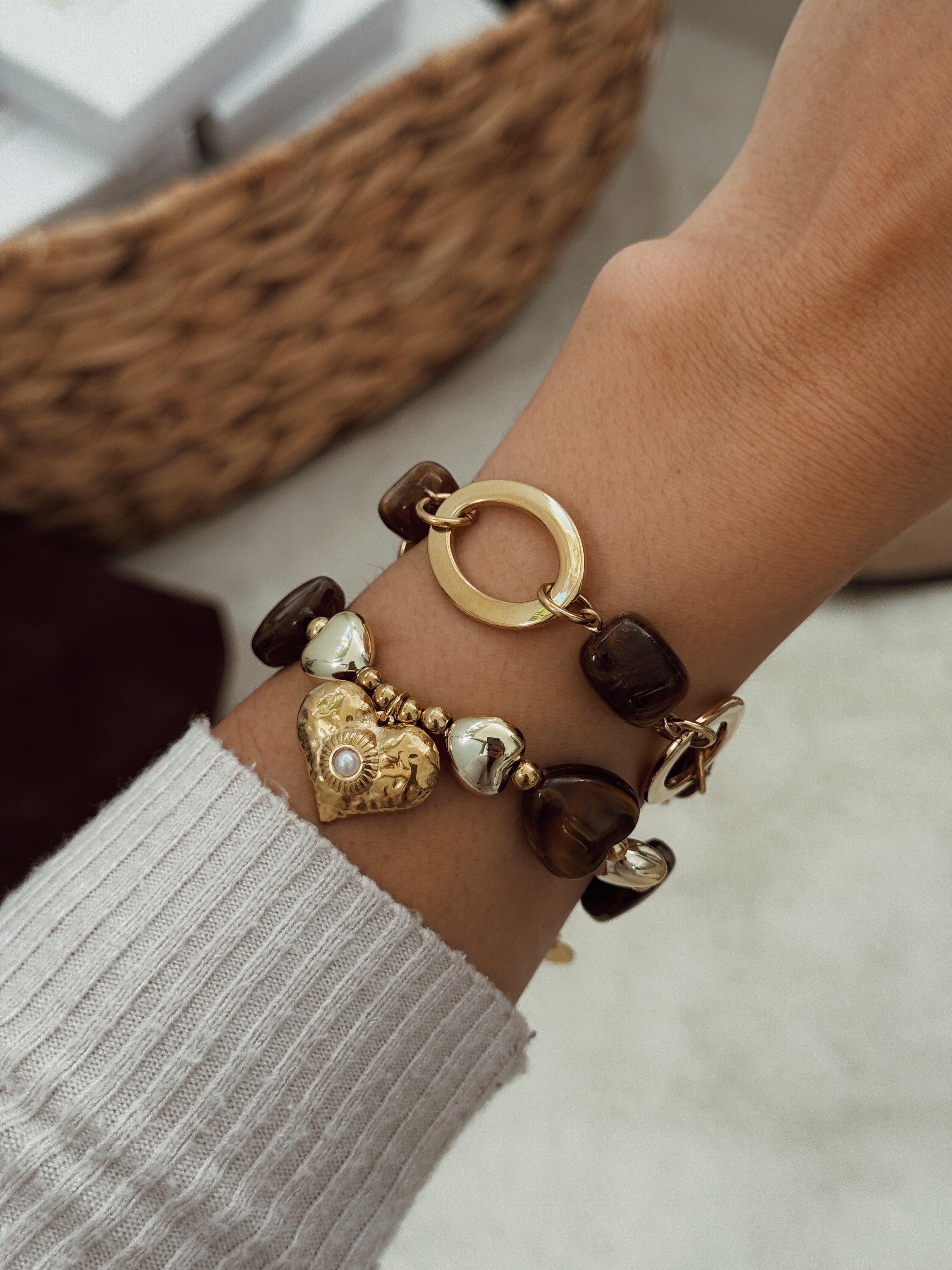 Pulseira Heart Brown