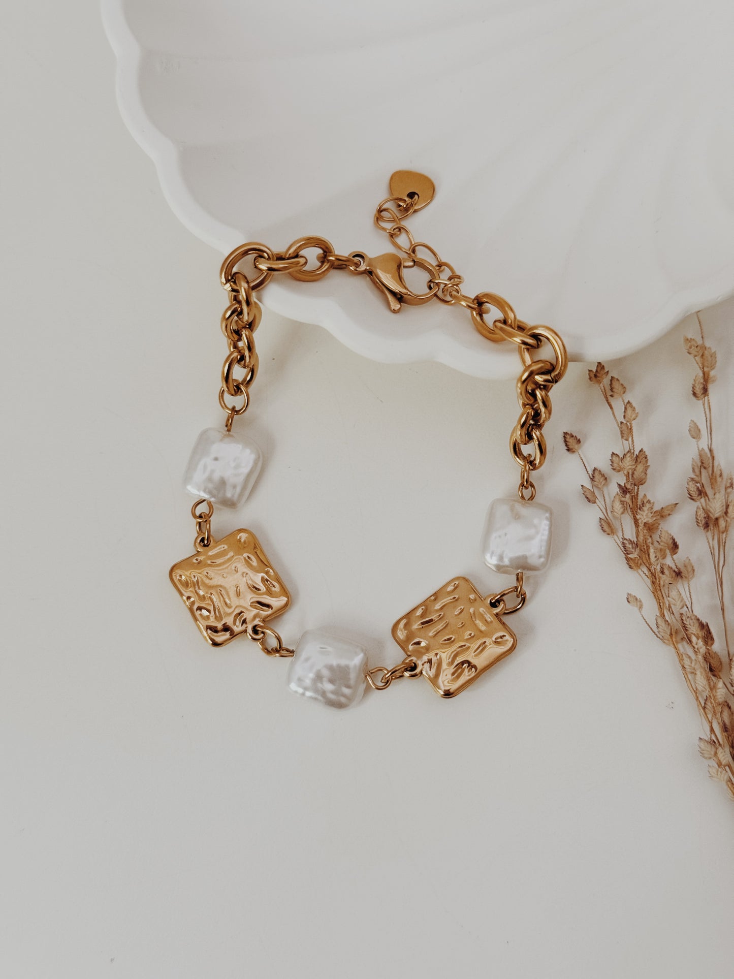 Pulseira maré dourada