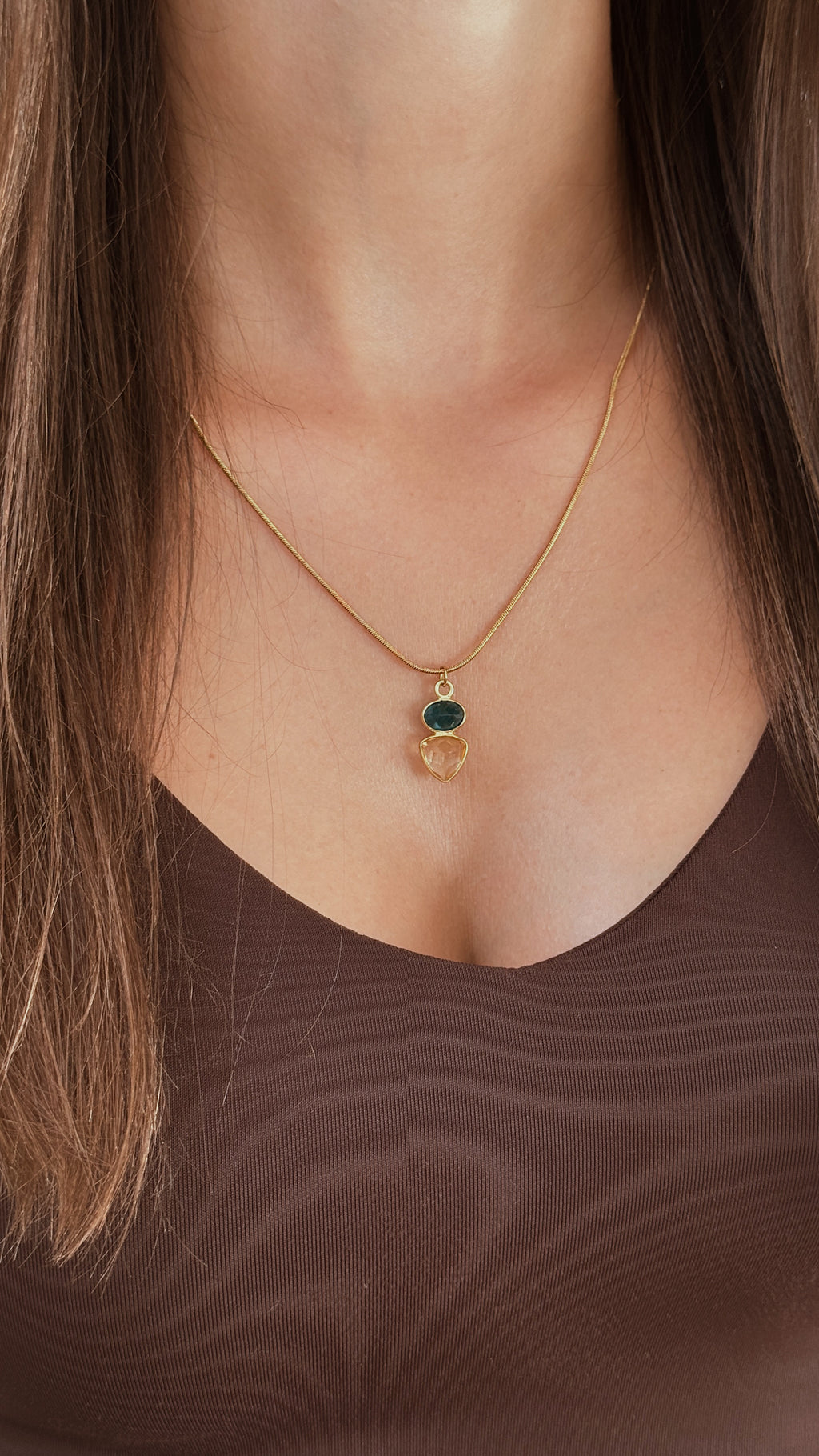 Colar Capri | Apatite e Citrino