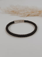 Pulseira Homem Couro preto