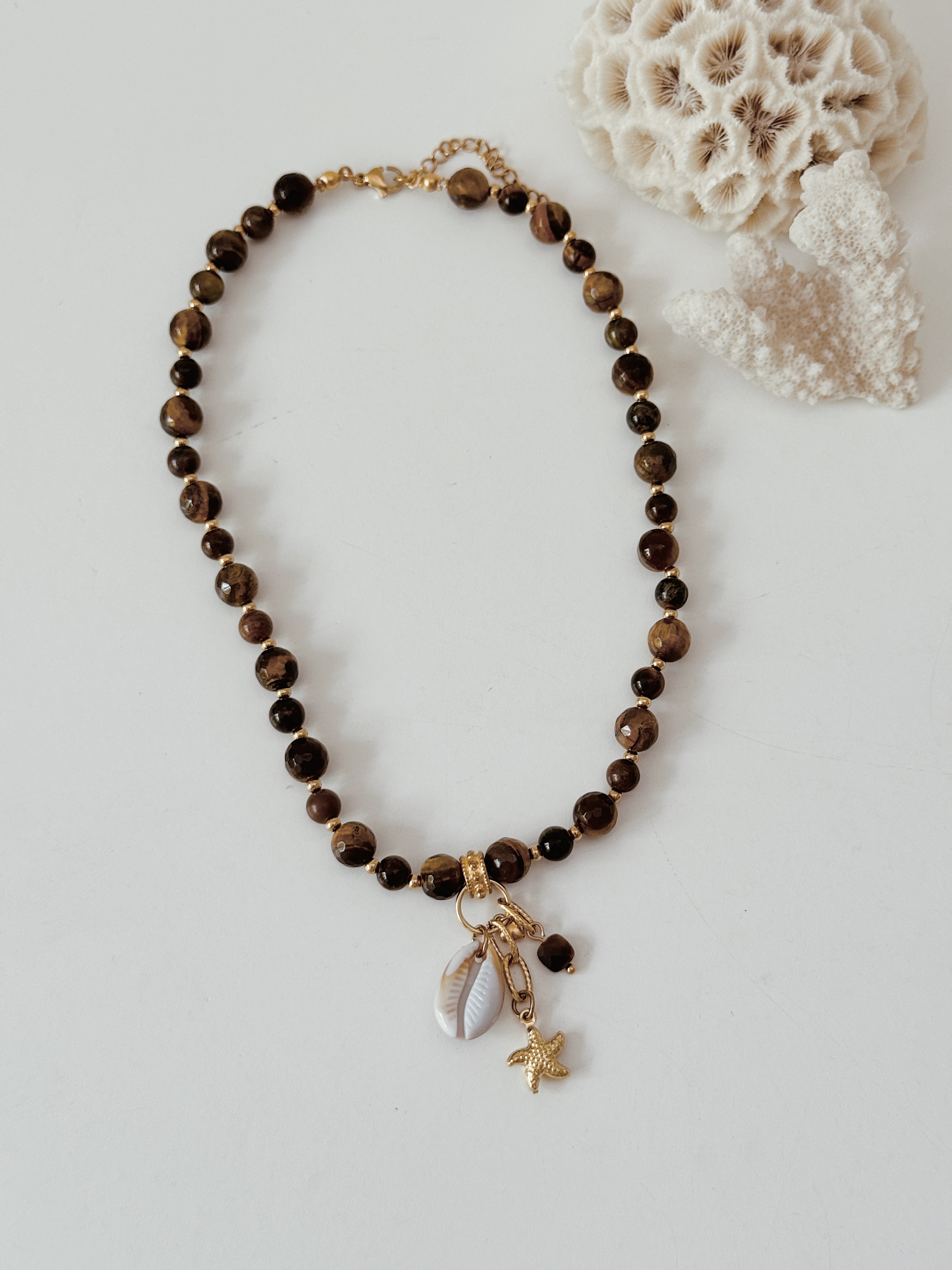 Colar Summer Bubble | olho de tigre
