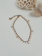 Pulseira de pé | pendentes zirconias