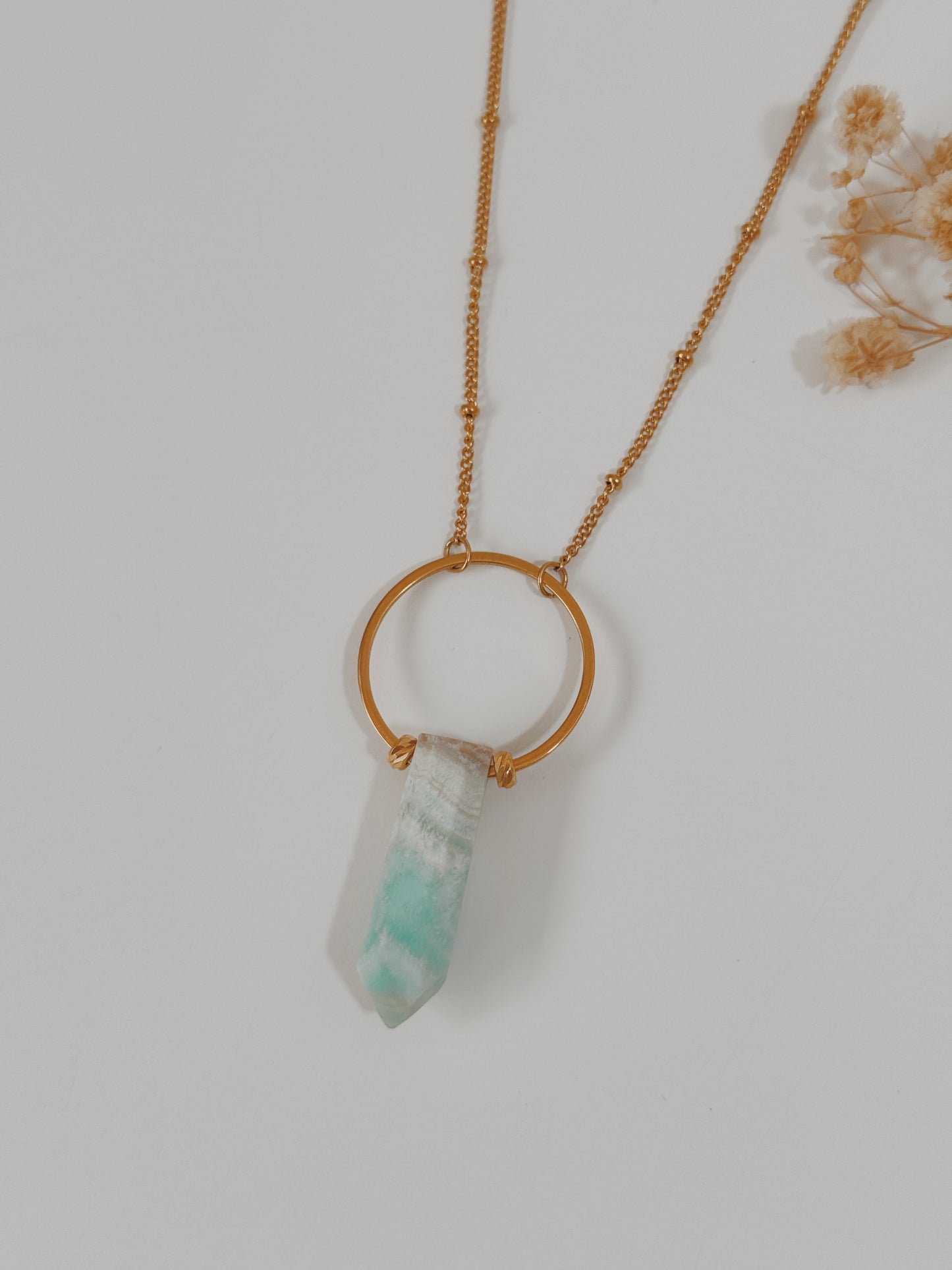 Colar Agni Aragonite Azul