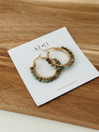 Argolas Boho | Crisocola
