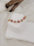 Pulseira Golden Clover | rosa