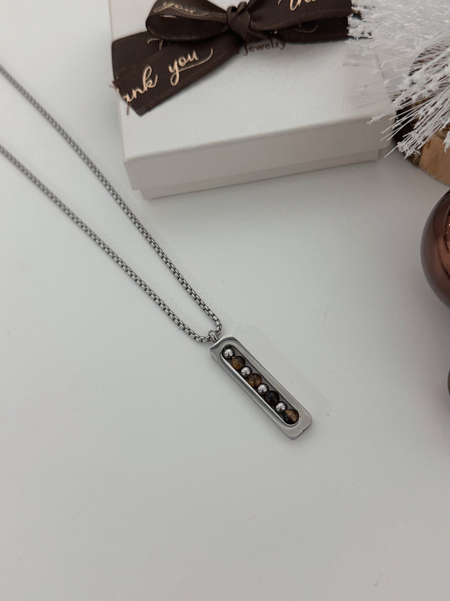 Colar Homem Olho de Tigre