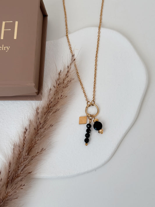 Colar Amuleto Proteção ( turmalina )