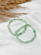 Pulseira Quartzo Verde achatada
