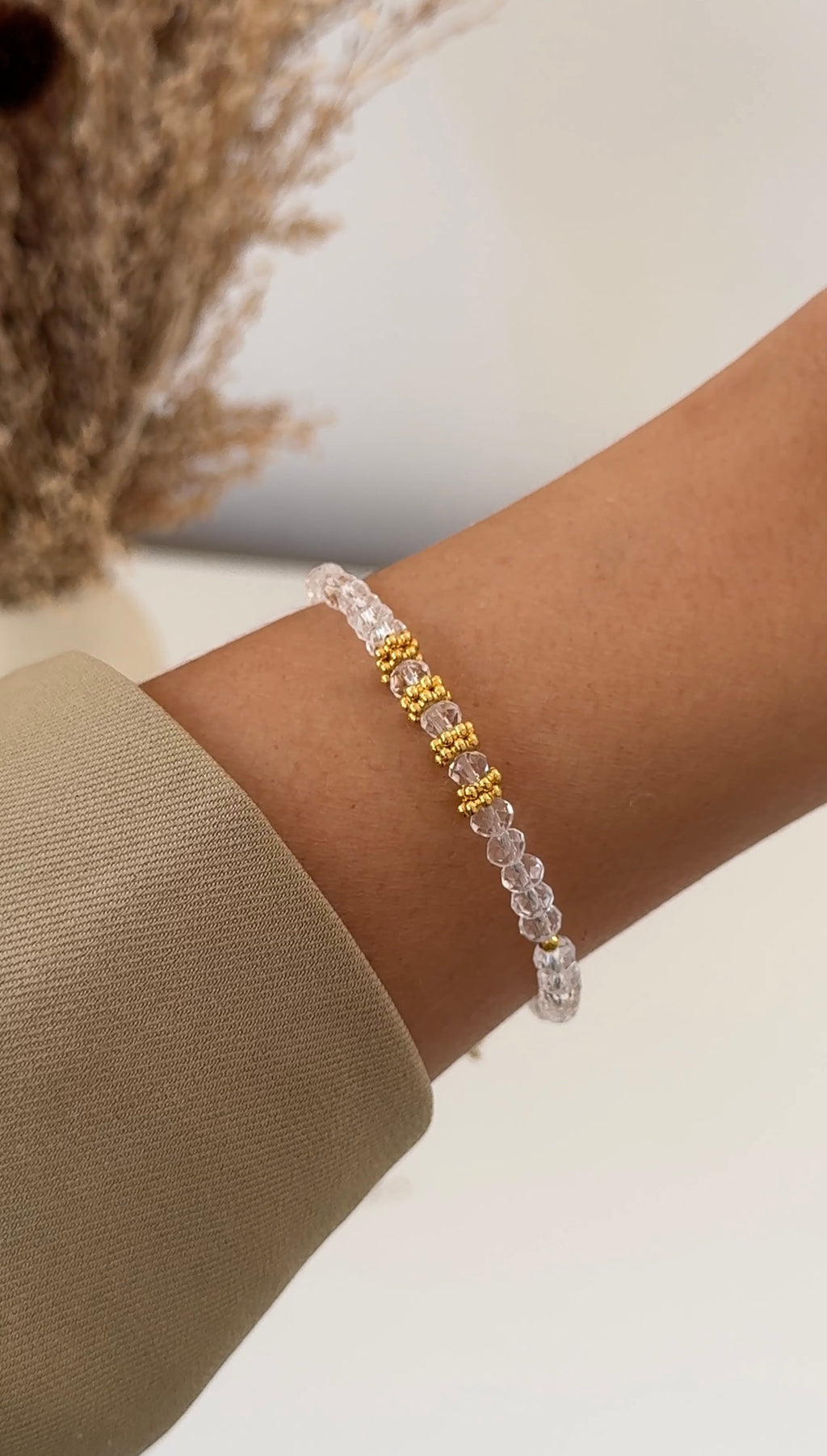Pulseira Althea Quartzo Cristal