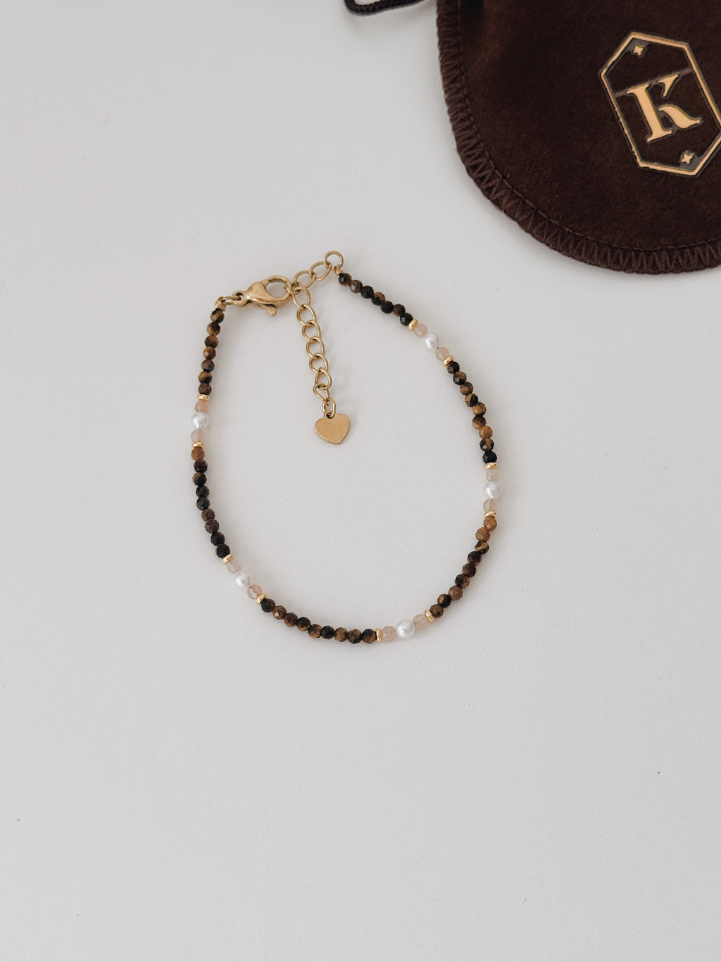 Pulseira Rose Tiger | olho de tigre