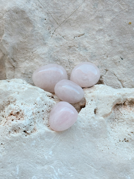 Quartzo rosa rolado