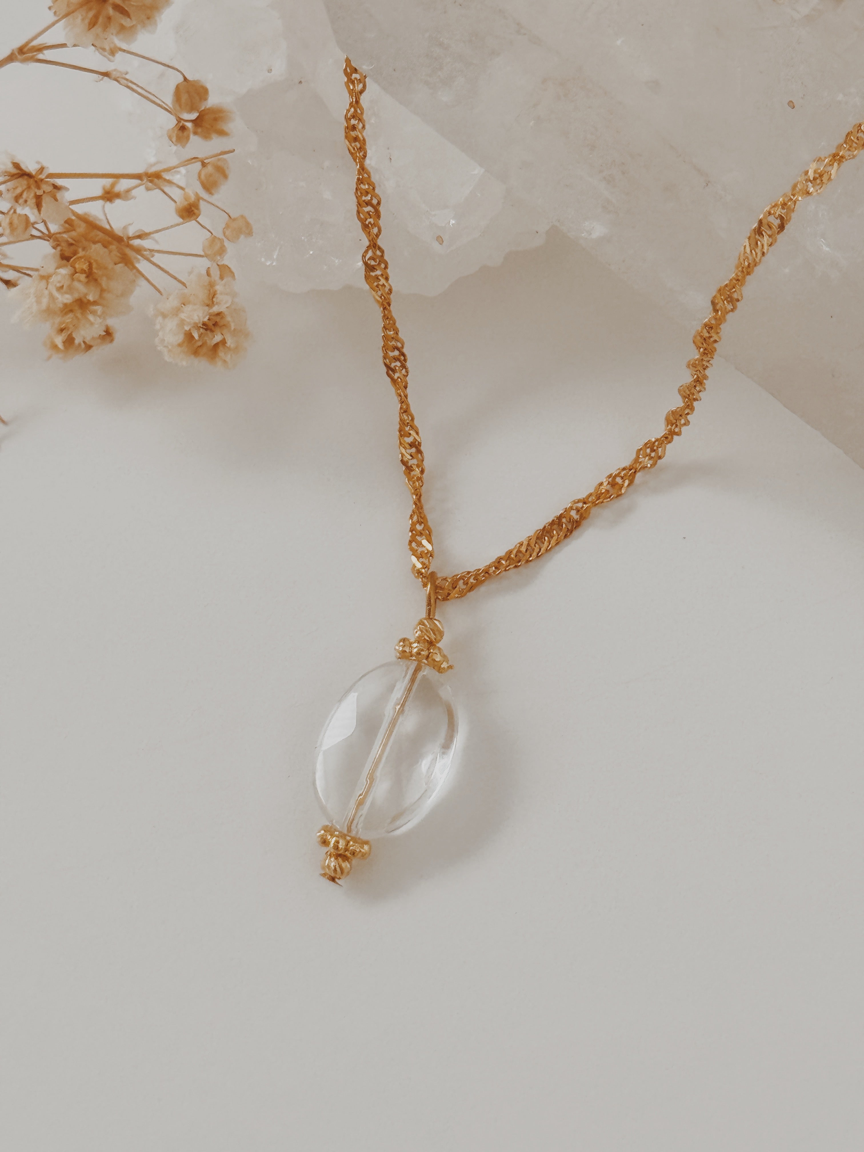 Colar Abby Quartzo Cristal