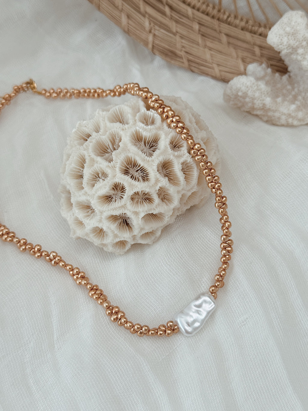 Gargantilha Gold Pearl