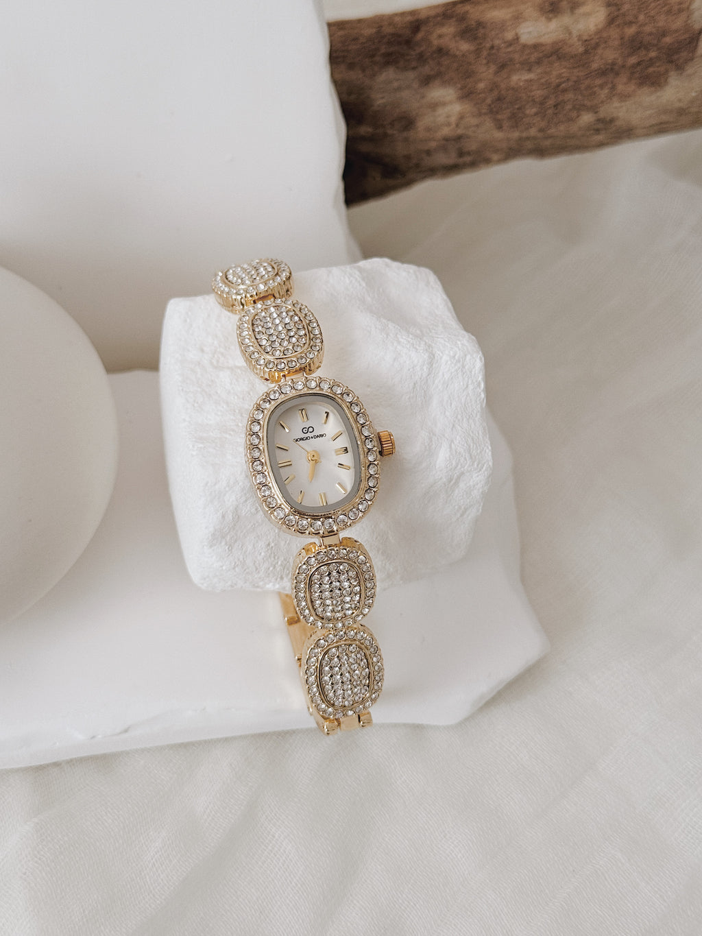 Relógio Giorgio Imperial Gold | mostrador branco