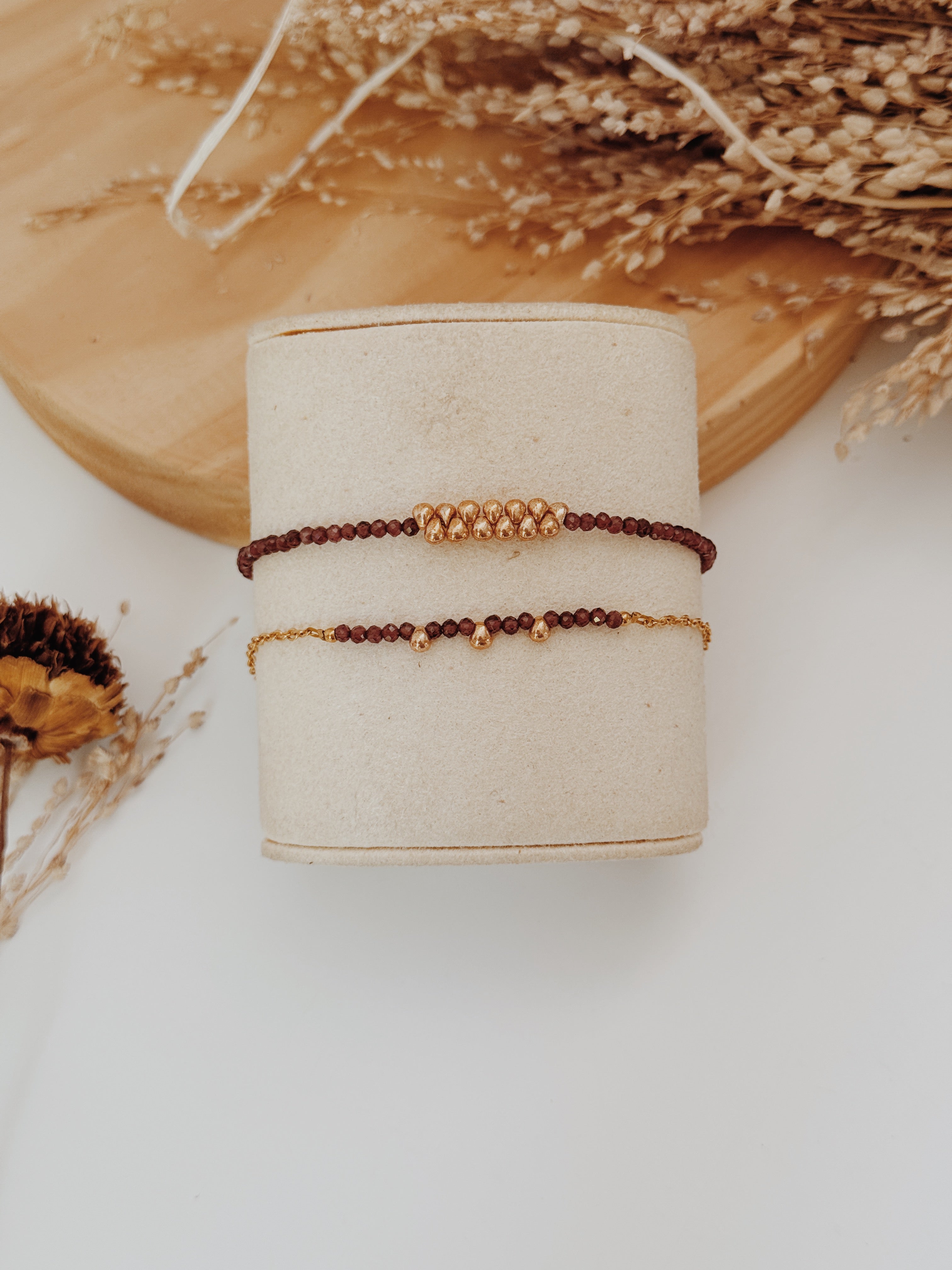 Pulseira gotas douradas - Granada