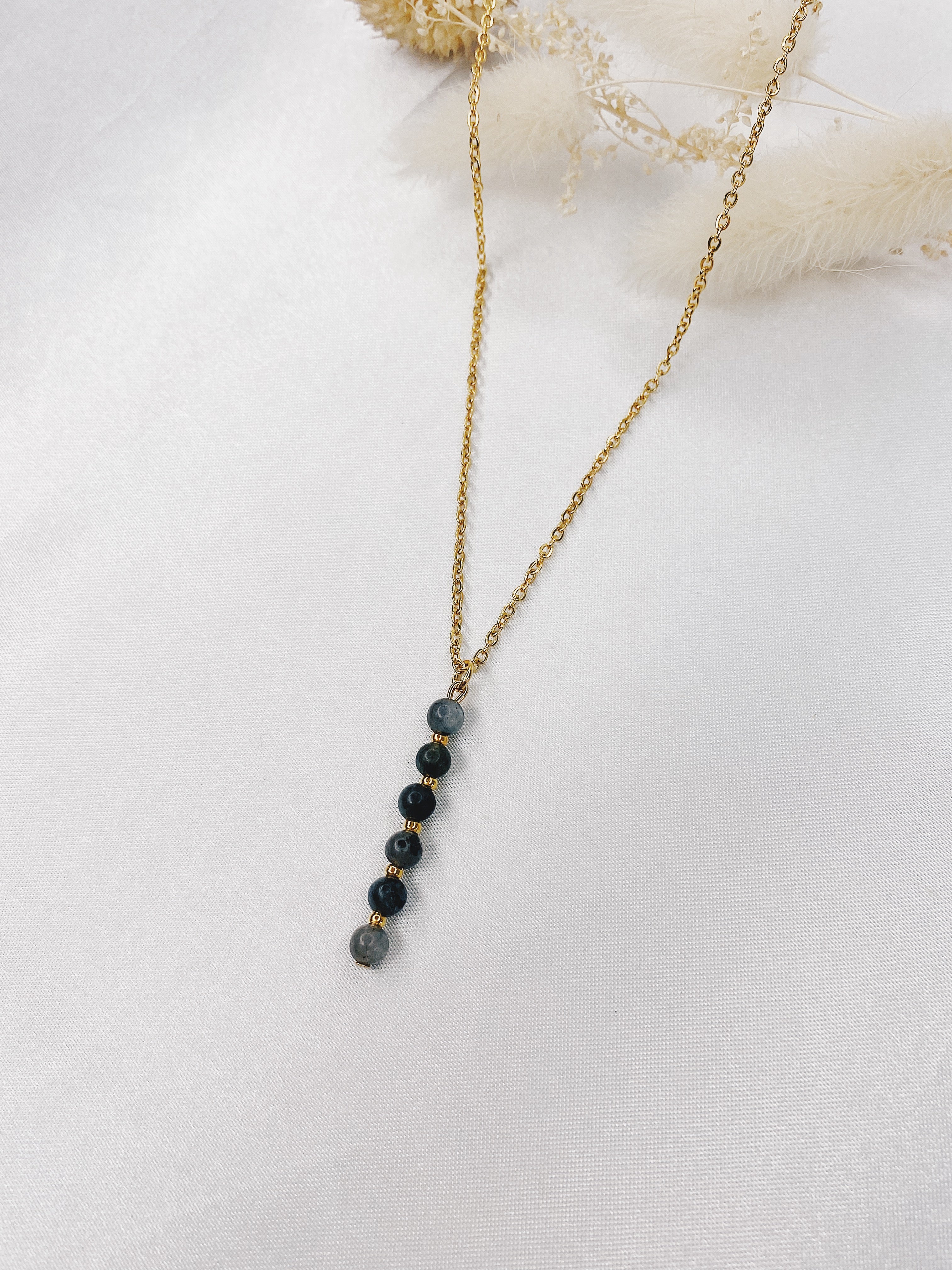 Colar simples Labradorite I