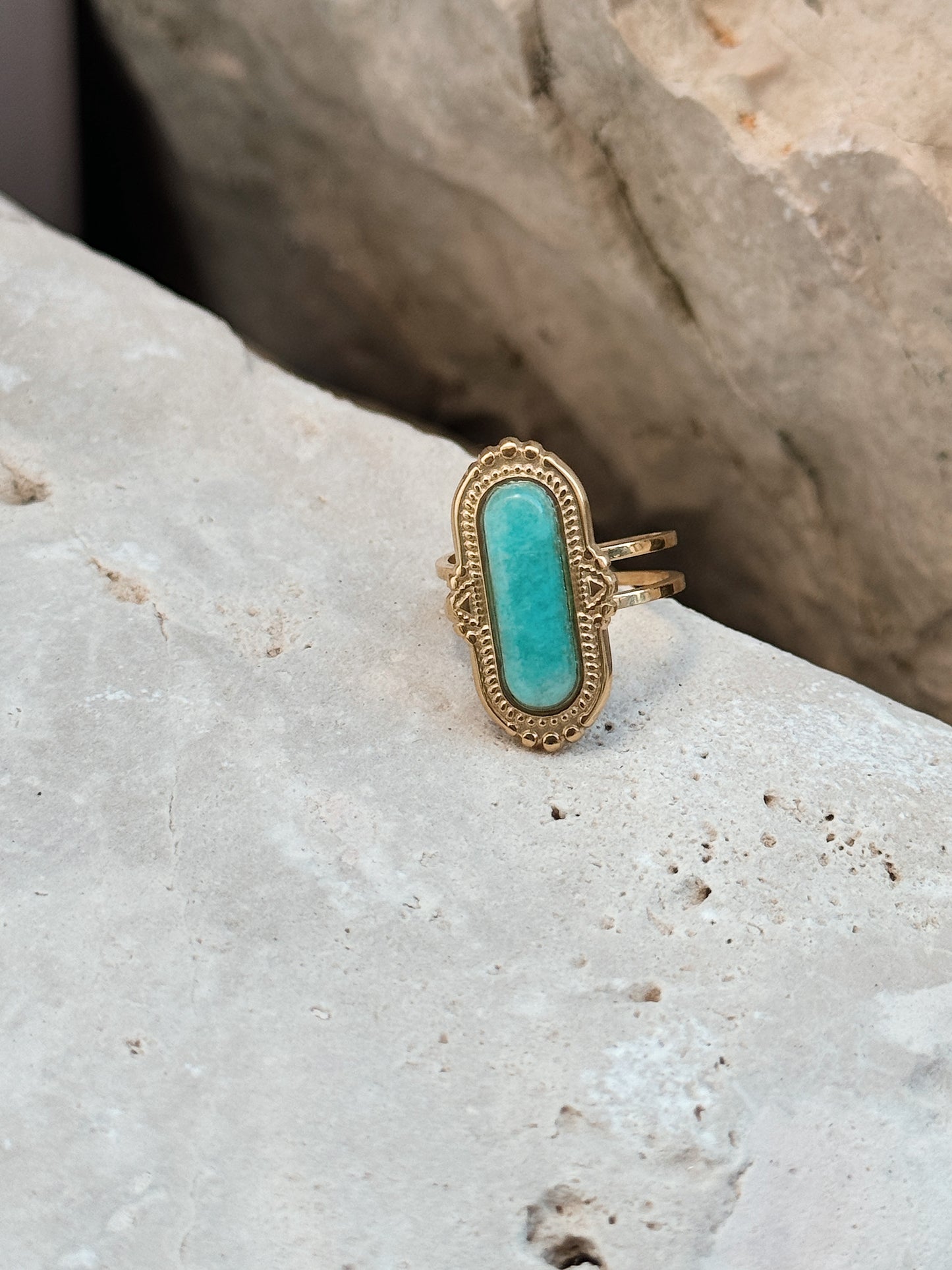 Anel Aqua Amazonite