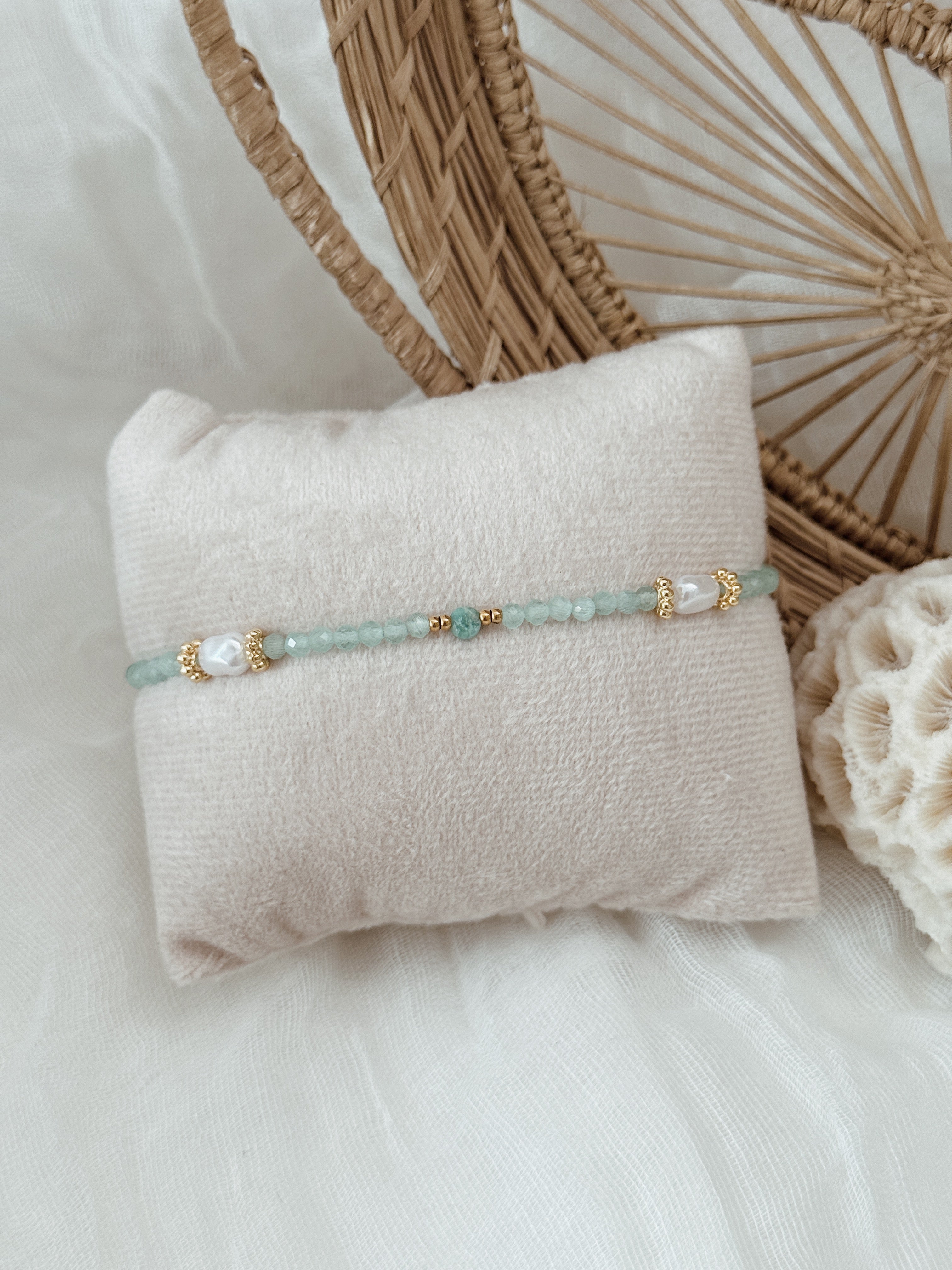 Pulseira de pé | agua marinha